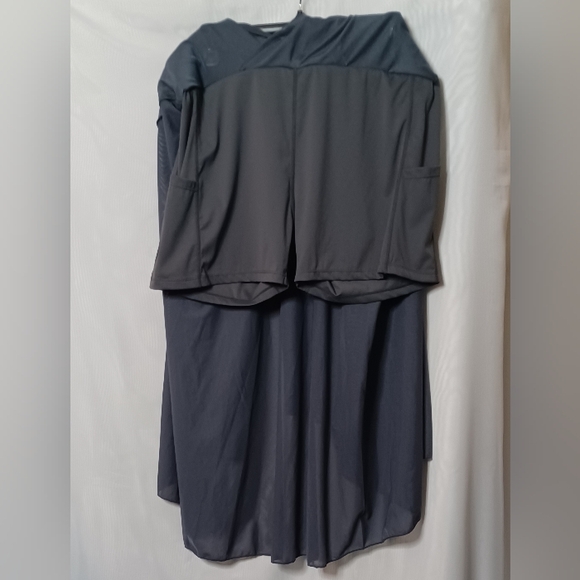 HALARA Women's Gray Midi Faux Wrap Skort. Size XL - Picture 9 of 14